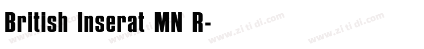 British Inserat MN R字体转换